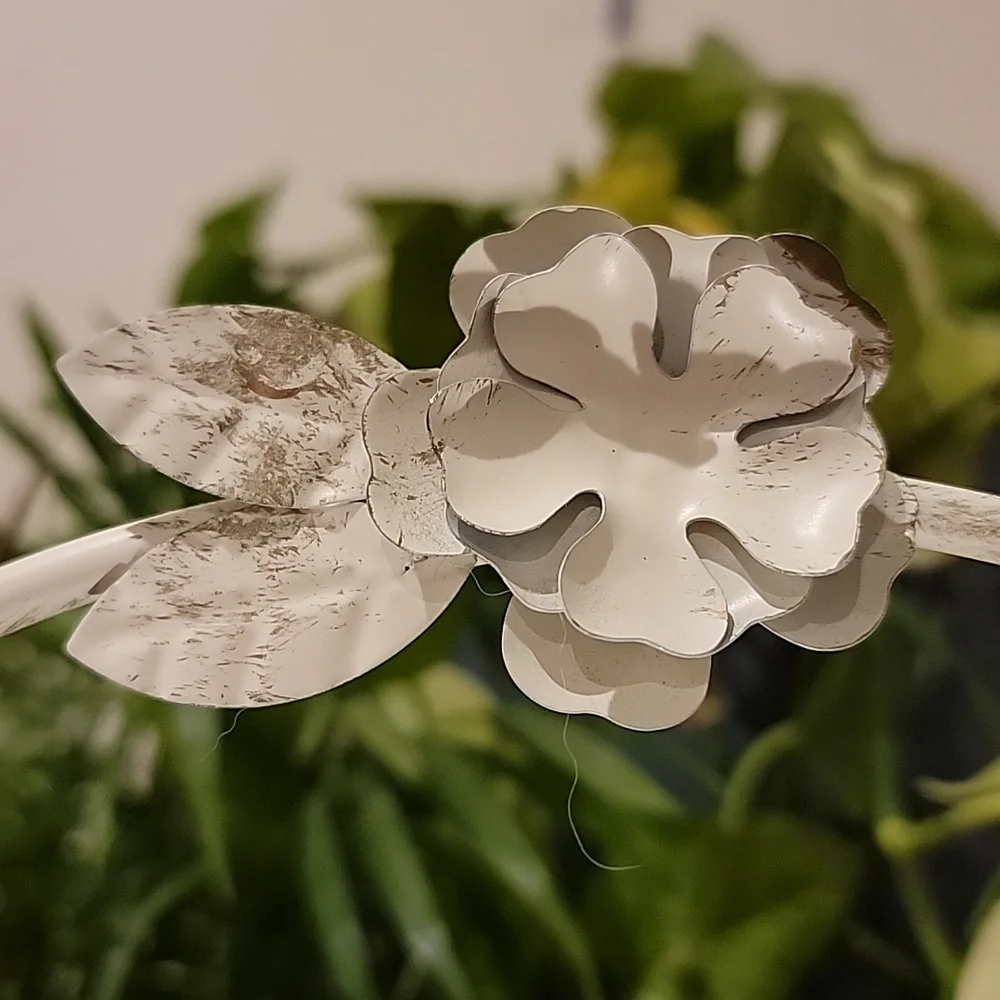 🌼 Jewelry Display Holder Costal white wash Metal - Picture 3 of 7